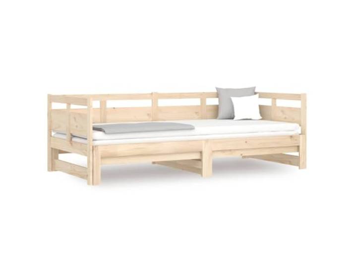 Makastle Tagesbett Ausziehbar Massivholz Kiefer 2X(80x200) cm Platzsparend