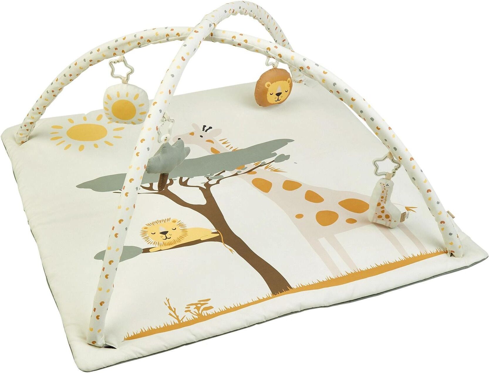 Spielbogen STERNTALER "Spielbogen Safari 80 x 80 x 3 cm", Baby, beige, Spielbögen Spielbogen beige Einheitsgröße