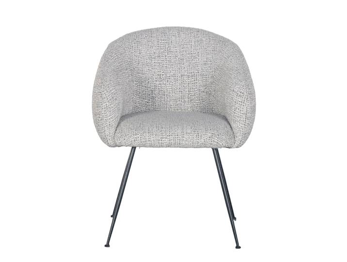 Fauteuil en tissu gris clair VADIM