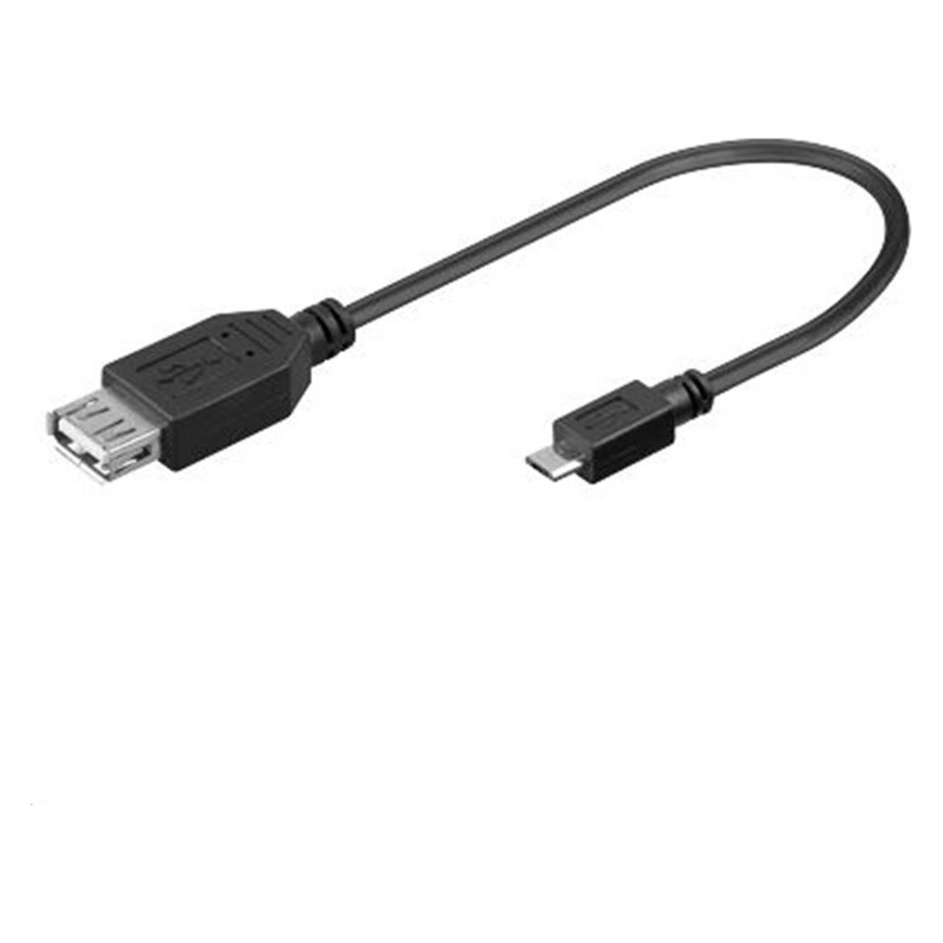 MicroConnect USB-Kabel (0.20 m, USB 2.0) (USBABMICRO2)
