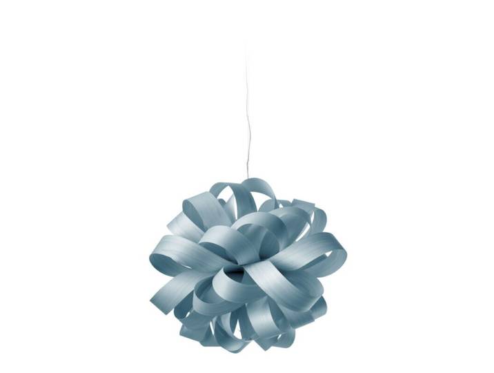 LZF Pendelleuchte Agatha Ball - Sea Blue (Meerblau) Natur, Skand