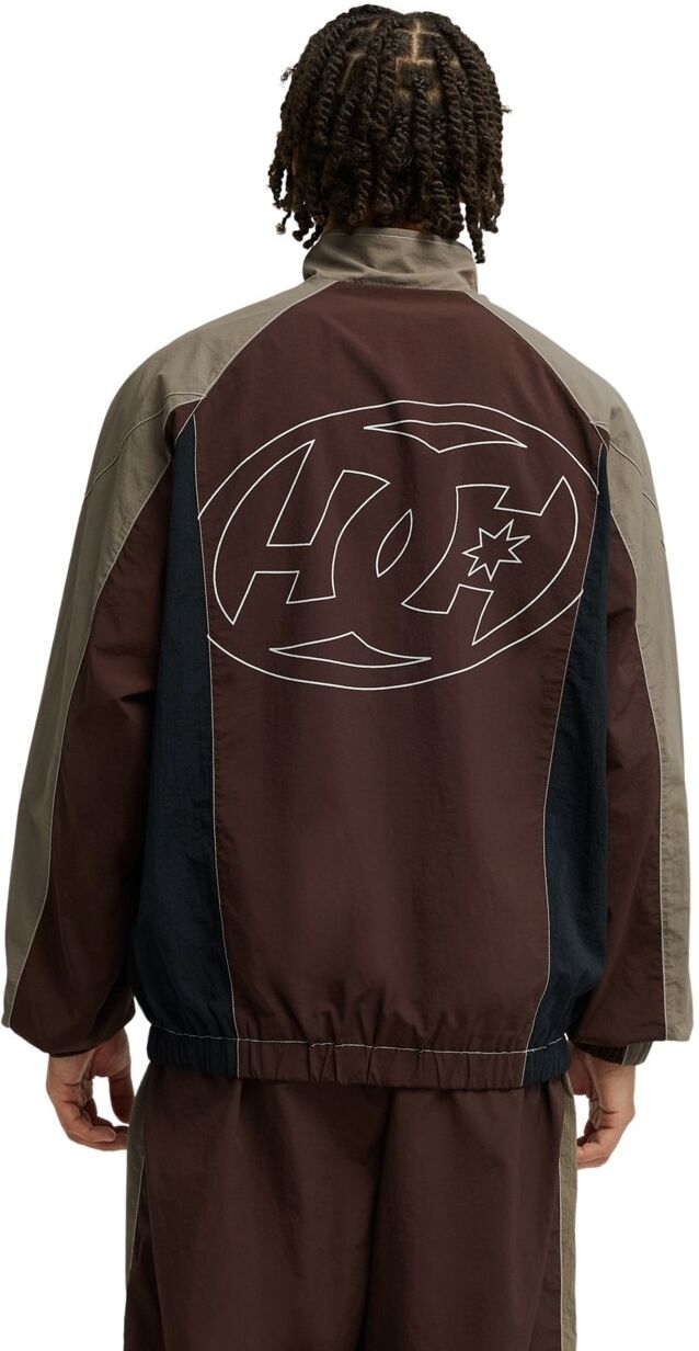 Regenjacke DC SHOES "Flow Track", Herren, Gr. L, braun (coffee bean), Obermaterial: 100% Nylon., Jacken Regenjacke