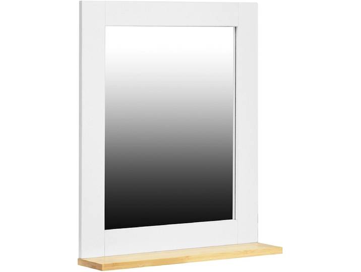 Badezimmerspiegel rechteck TEGEL 48x60cm weiss