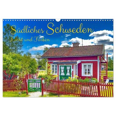 Südliches Schweden - Licht und Farben (Wandkalender 2027 DIN A3 quer), CALVENDO Monatskalender