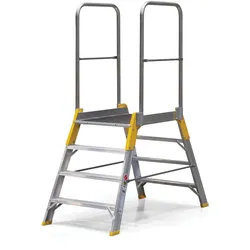 Podestleiter ALVE FORTE, 2x4 Sprossen, Plattformhöhe 0,83 m