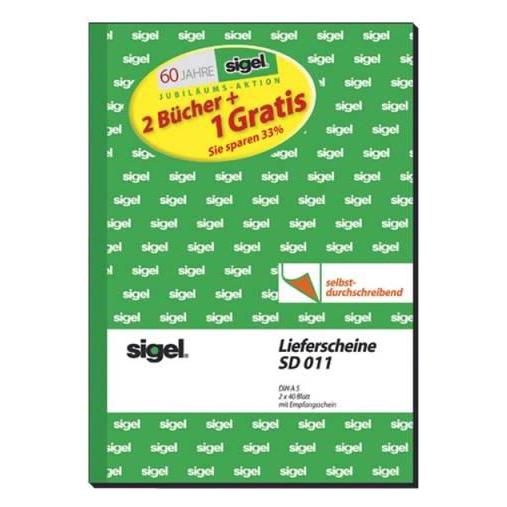 Sigel Lieferschein Formular Papierformat: DIN A5 selbstdurchschreibend: Ja (SD011)