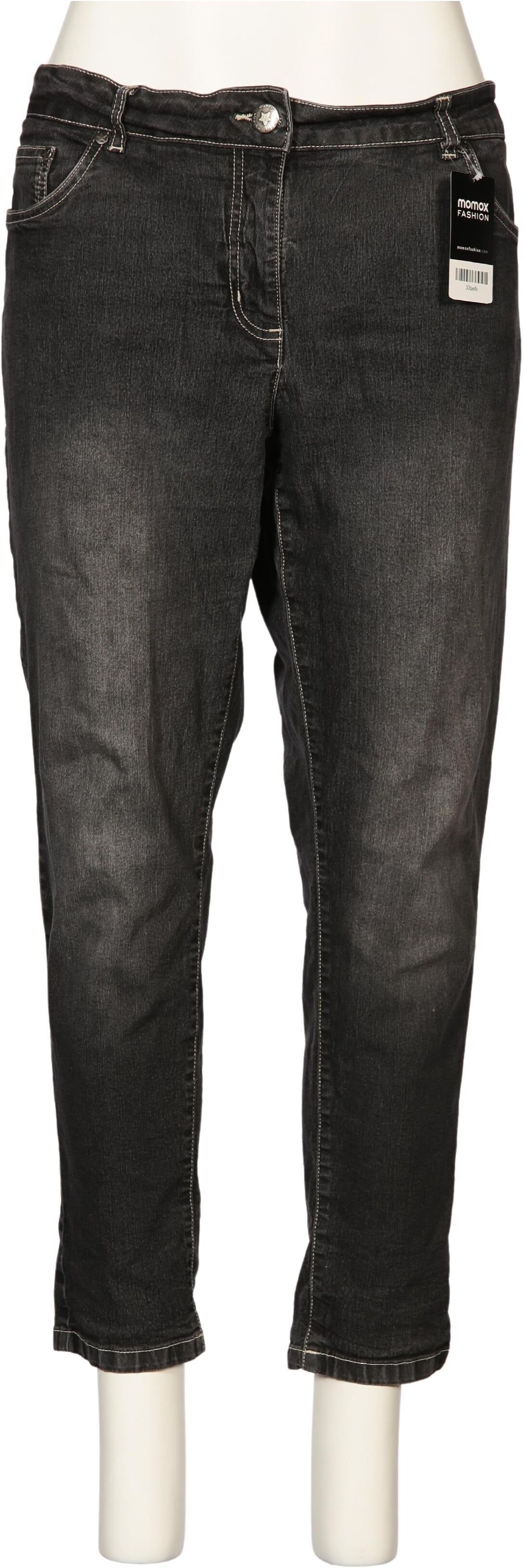 Angel of Style Damen Jeans, Grau, Kurz-Gr. EU 24, Synthetik - Second Hand