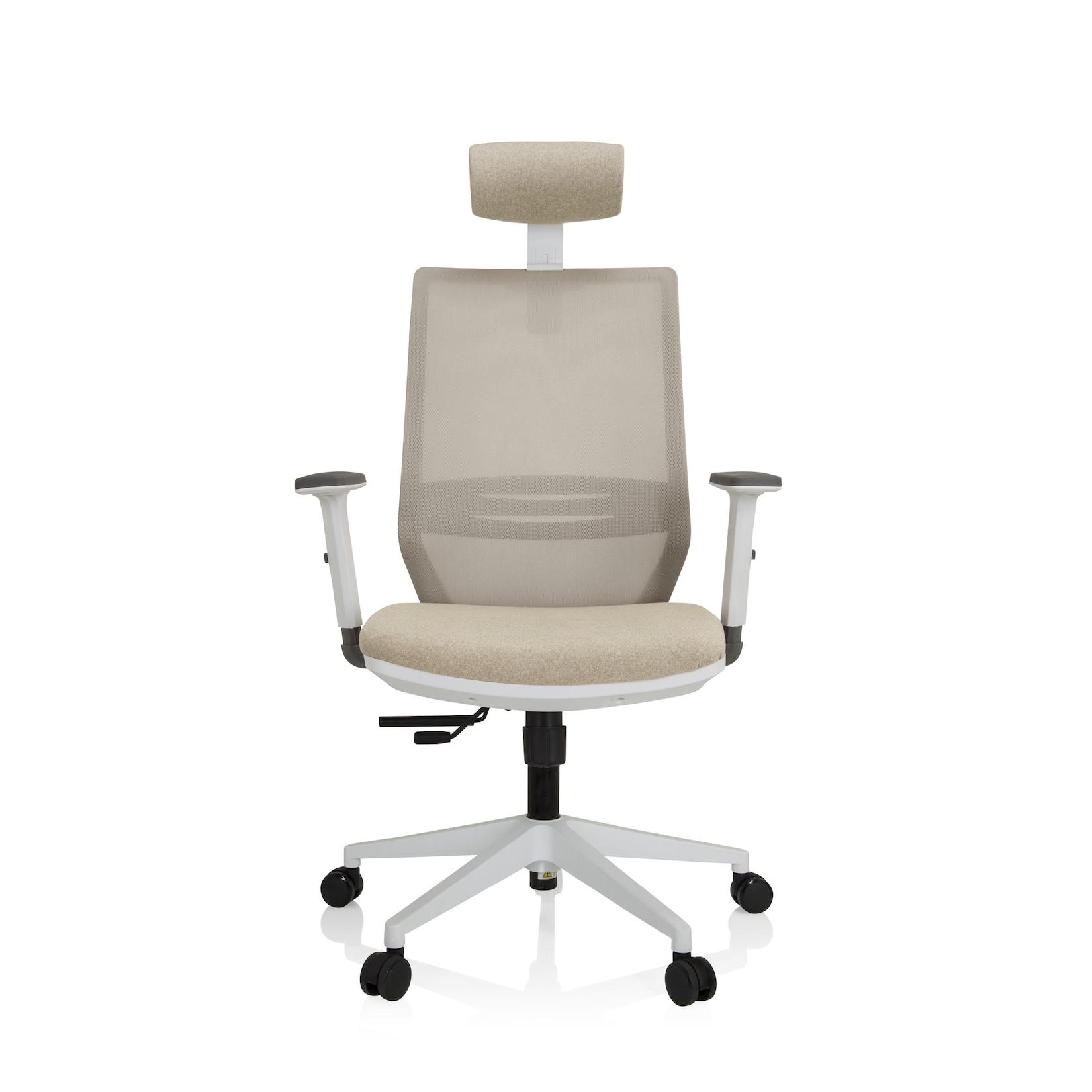 hjh OFFICE Profi Bürostuhl PROFONDO PRO W Stoff / Netzstoff mit Armlehnen (höhenverstellbar)