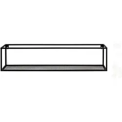 Wandregal LEICESTER 70 (BHT 70x16x16 cm) - schwarz - BHT 70x16x16 cm