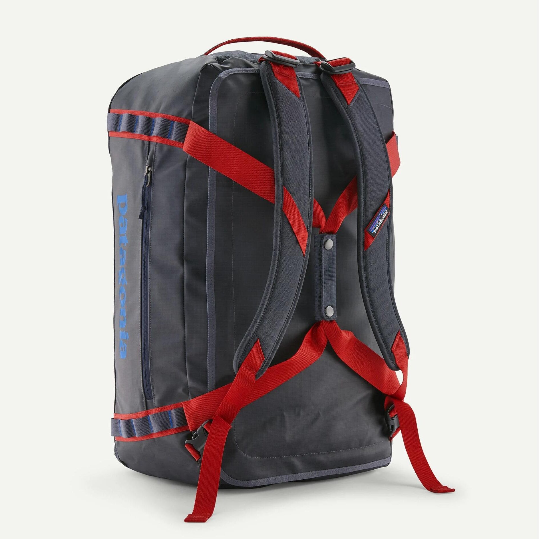Reisetasche PATAGONIA "Black Hole 40 l Textil Amanita Red Smolder Blue", grau (blau), Taschen, Damen, B/H/T: 31,7cm x 21,6cm x 50cm, Polyester, Reisetasche, B:31,7cm H:21,6cm T:50cm blau B/H/T: 31,7cm x 21,6cm x 50cm