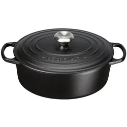 Le Creuset Signature Roaster oval 29cm black Schwarz (21178290000430)