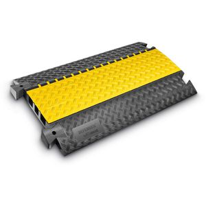 Defender Kabelbrücke 3 85002, 3 Kanal, 105cm x 60cm, überfahrbar, schwarz/gelb Kunststoff