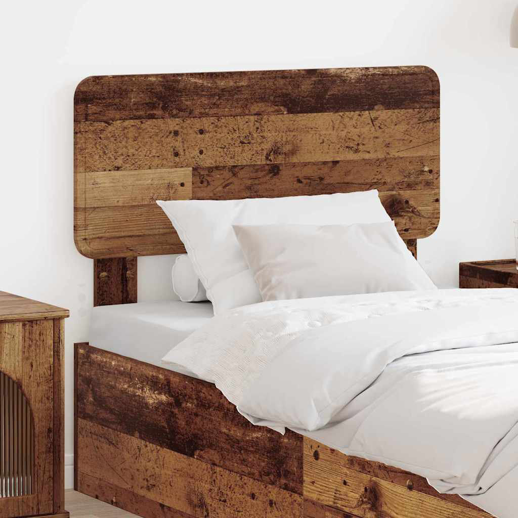 17 Stories Panel Headboard Old Wood Twin