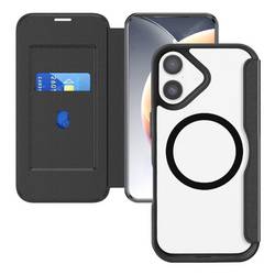 4Smarts Urban Pro Flipcase Booklet Apple iPhone 17 Schwarz, Transparent Induktives Laden 541775