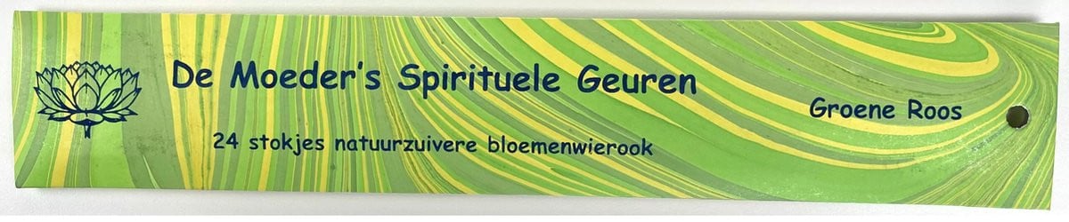 De Moeder’s Spirituele Geuren Wierook Groene Roos – 24 lange wierookstokjes – 100% Natuurlijke Wierook