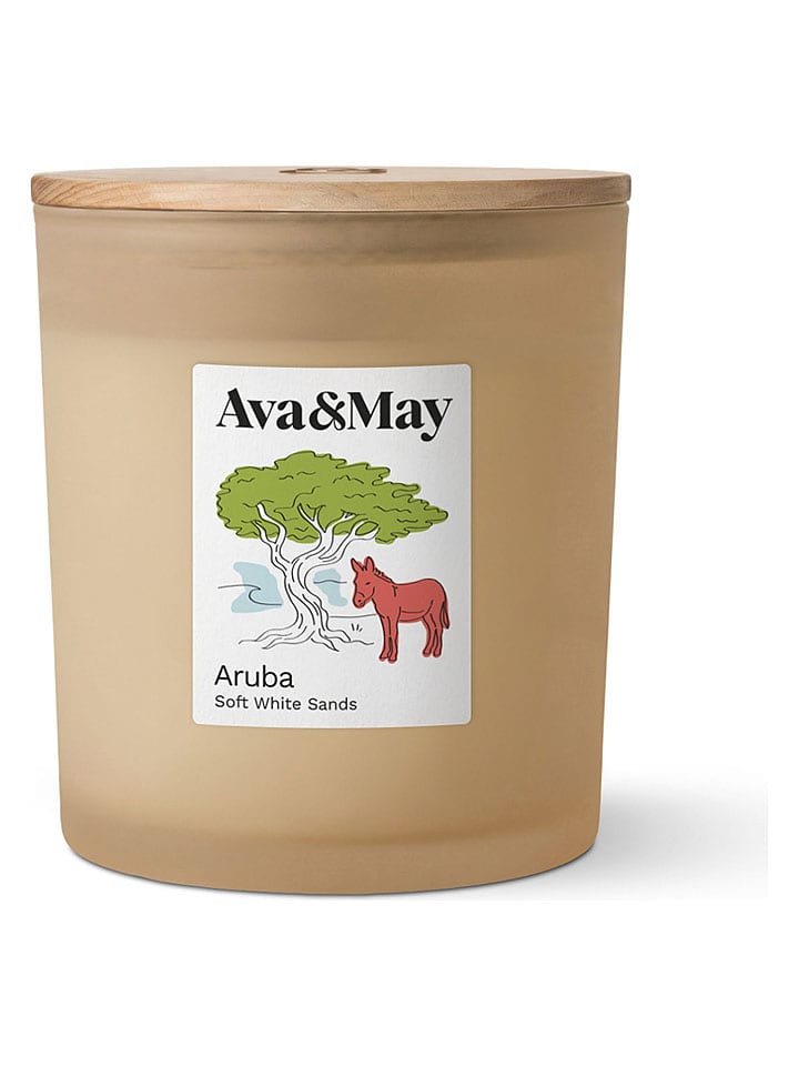 AVA&MAY Duftkerze "Aruba" in Beige - 550 g - onesize