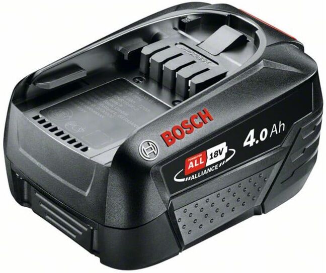 Batterie BOSCH 18 Volt lithium-ion PBA 18 Volt, 4,0 Ah W-C, accessoires du système (1600A011T8)