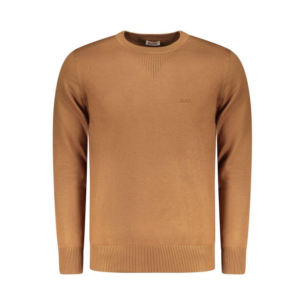 Rifle Marrone Viscosa Heren Sweater