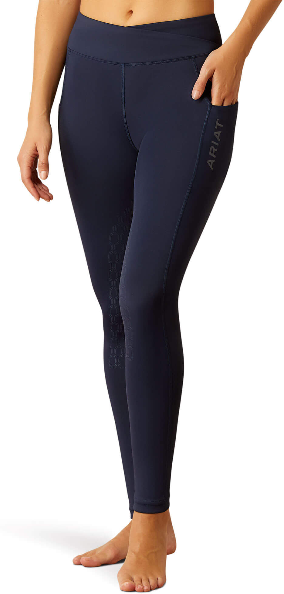 Women's Avail 2.0 Half Grip Tight in Navy, Size: Small Regular by Ariat