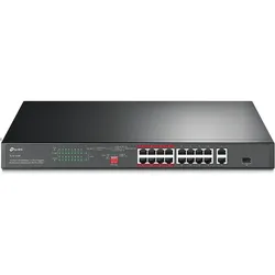 TP-Link TPLINK Switch TL-SL1218P TLSL1218P (TL-SL1218P) (18 Ports), Netzwerk Switch, Schwarz