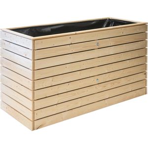 Westmann Hochbeet Asket XL, aus Fichtenholz, 160 x 70 x 90 cm, 1008 Liter, natur