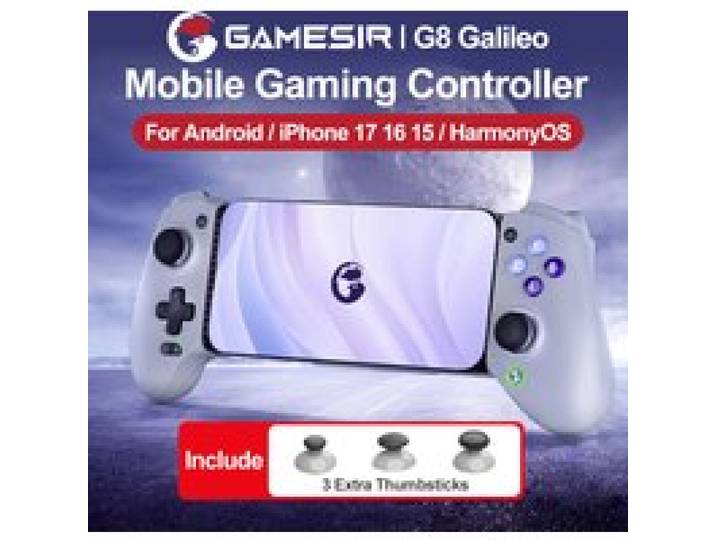GameSir G8 Galileo Gamepad voor Android iPhone 17/16 Telefoon Mobiele Controller Hall Effect Sticks Analoge Triggers Ontwerp voor Grote Handen