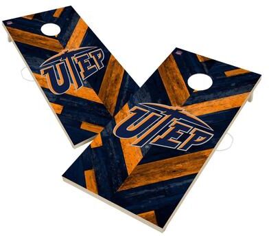 Skip's Garage Texas El Paso Miners UTEP Cornhole Board Set