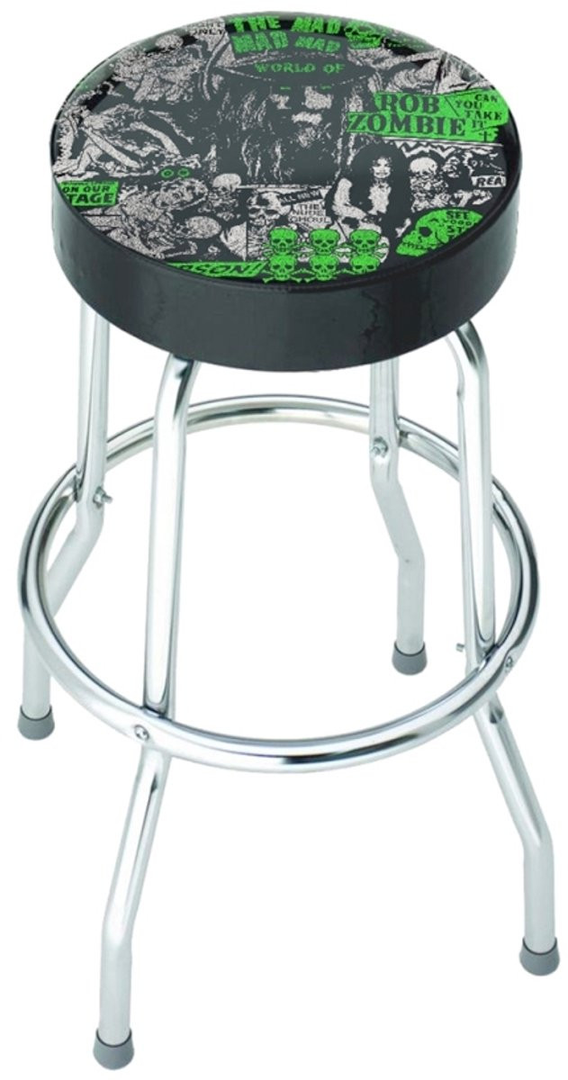 Rocksax Rob Zombie Mad Mad World Barkruk - Zwart