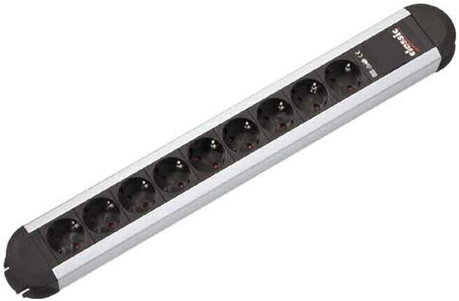 Bachmann Multiprise 9x prise 9x protection sans interrupteur 331.011 (331.011)