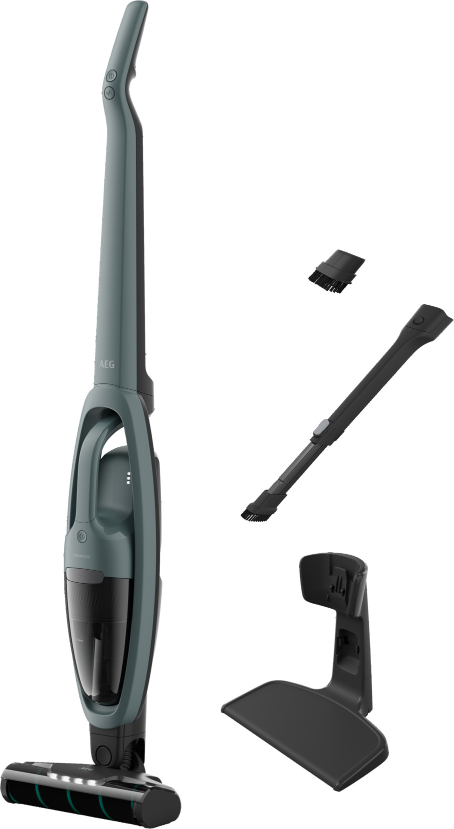 AEG CLEAN 5000 Akku-Staubsauger kabellos / Akku-Laufzeit: bis zu 50 Min. / Farbe: Ocean Green AS52CP21OG Grün