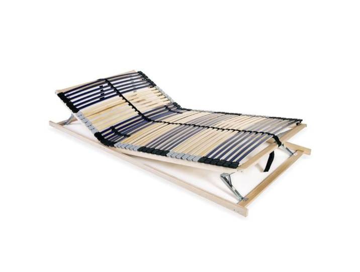 CHEZOE® Economique Cadre à lattes - Sommier à lattes - avec 42 lattes 7 zones 140x200 cm 5GVb8g