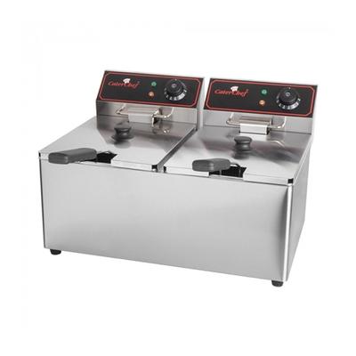 Pujadas Professionelle Fritteuse zum Aufstellen Inox 2 x 8 Liter