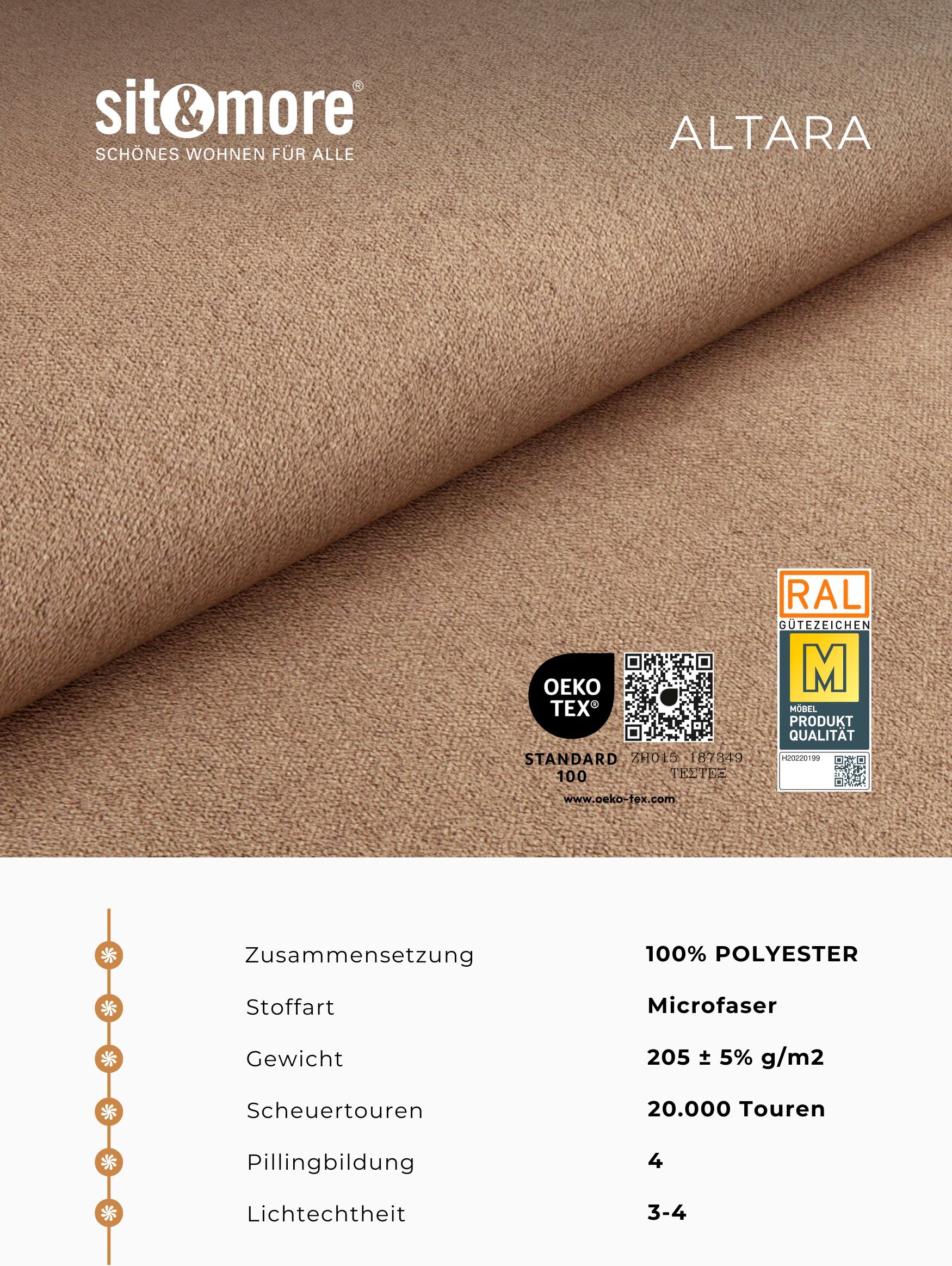 Wohnlandschaft SIT & MORE "Mailand U-Form, B: 312 cm, XXL-Couch mit Komfortpolsterung", beige (natur), B:312cm H:85cm T:179cm, NaturLEDER (echtes Rindleder)/Korpus passendes Kunstleder Softlux;Luxus-Microfaser Altara Nubuck (100% Polyester);Kunstleder Sof