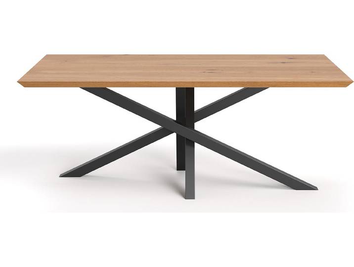 Table Slant en bois massif\, 200x80 cm\, Chêne\, Moderne
