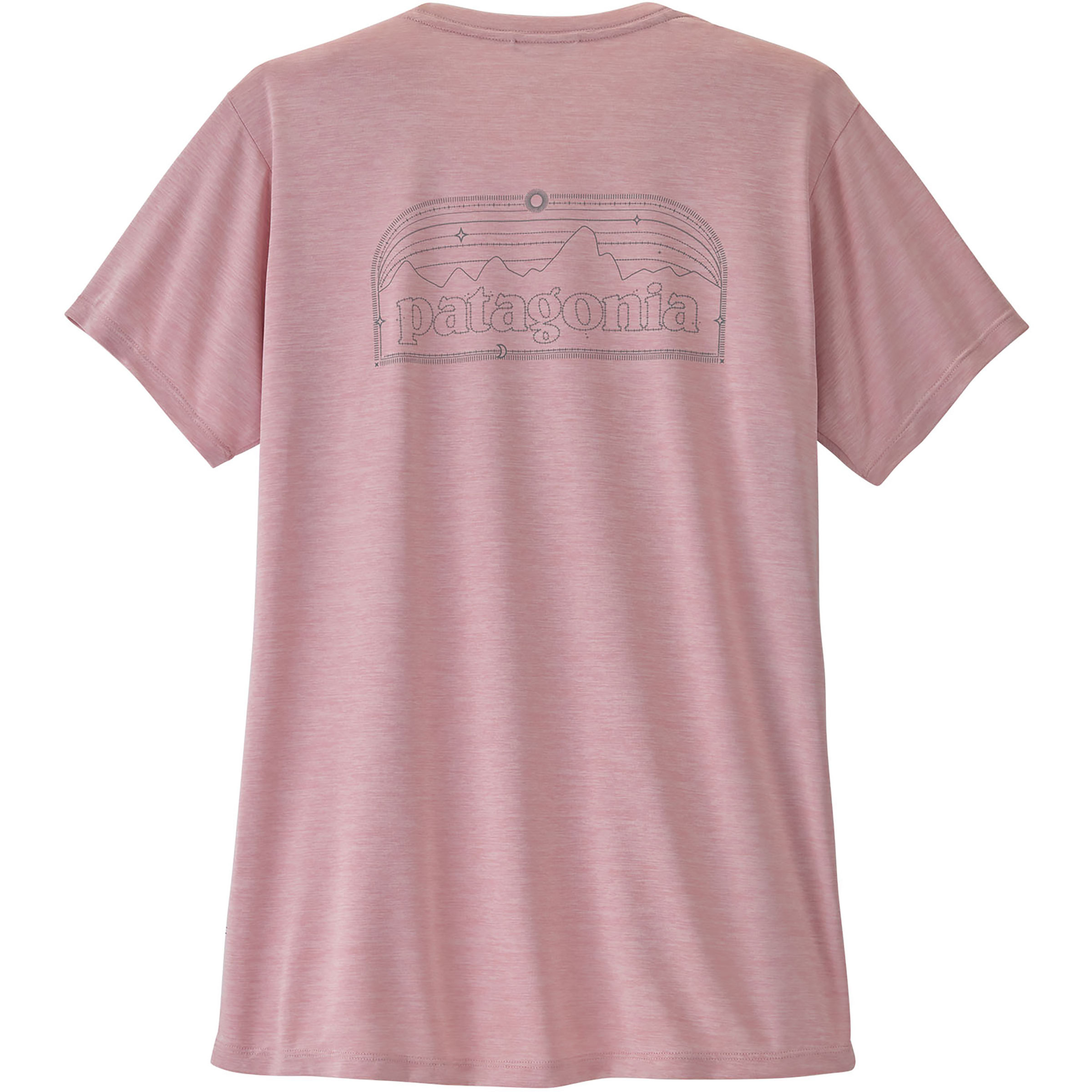 Patagonia Cap Cool Daily P-6 Cosmos Damen T-Shirts rosa Größe S Trekking Geruchsneutralisierend