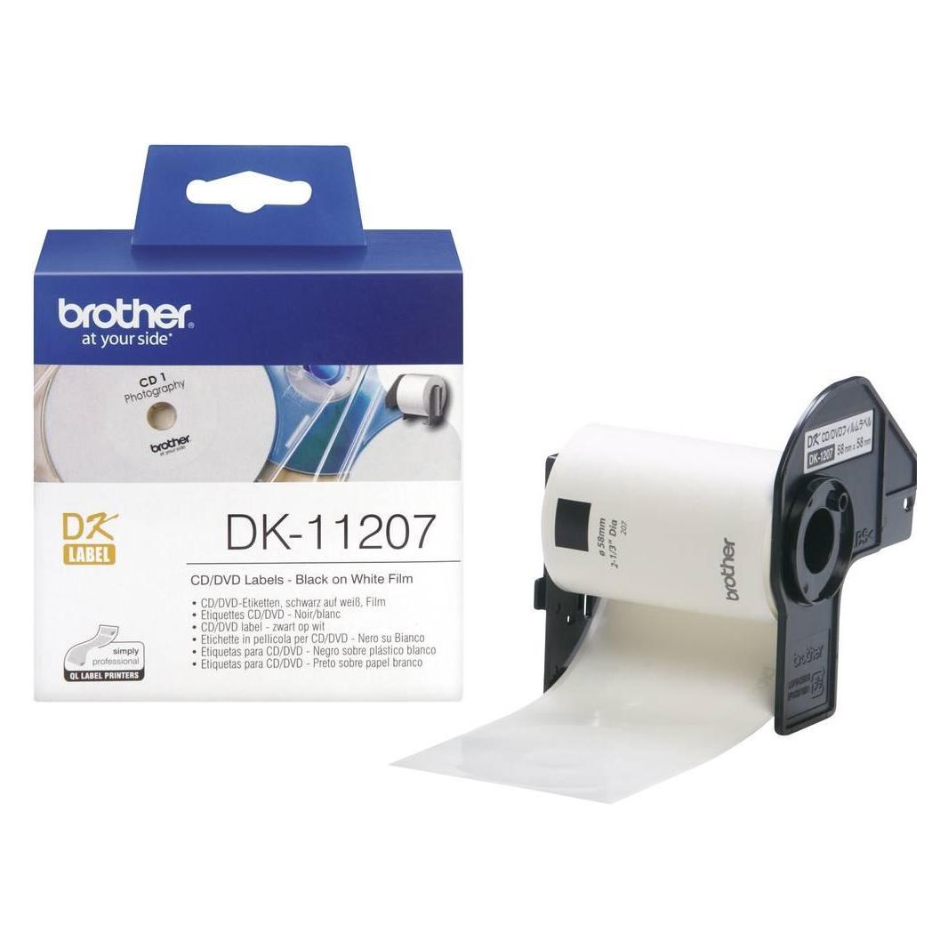 Brother DK-11207 CD/DVD-Etikett (58 mm) (DK-11207)