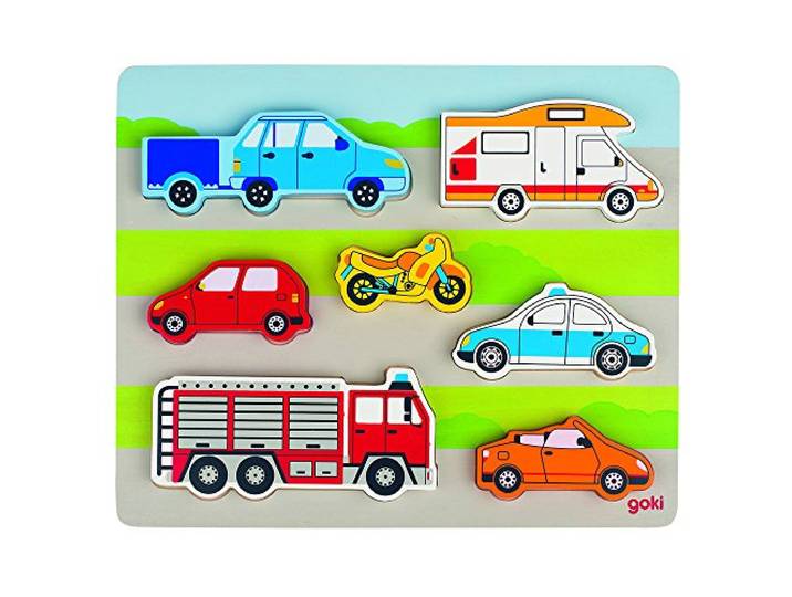 Goki 57517 - inlegpuzzel - op straat