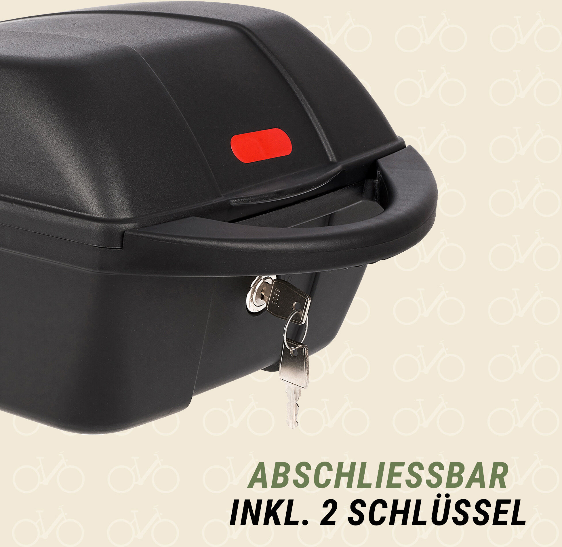 Fahrrad-Gepäckträger PROPHETE, schwarz, Gepäckträger, Kunststoff