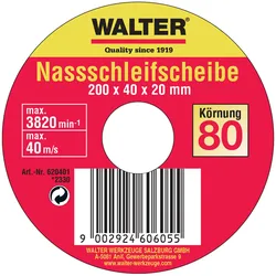 Walter, Schleifmittel, Nassschleifscheibe