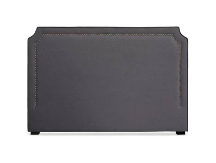Menzzo Milana Kopfteil Bett 180cm mit Stoffbezug Grau
