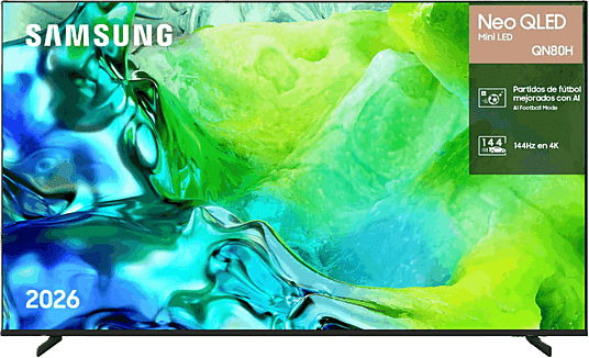 TV Neo QLED 75" - Samsung TQ75QN80HAUXXC, UHD 4K, NQ4 AI Gen2, Smart TV, Full AI, Wifi, Negro