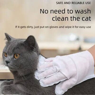 Happy Pet Pantry No Rinse Pet Cleaning Gloves Wipes For Dogs & Cats Disposable Grooming Care No Rinse Pet Cleaning Gloves Wipes For Dogs & Cats Disposable Grooming Care