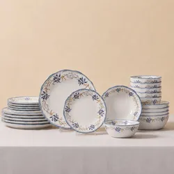 GÜRAL Porselen TENEDOS 24-teiliges Tafelservice