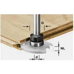 Festool, Fräser, Frässpindel S8 1,5-5 KL16