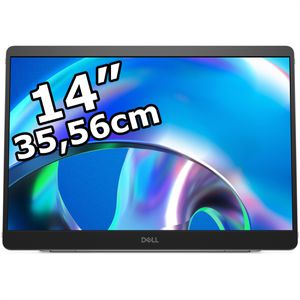 Dell Monitor Portable P1425, 14 Zoll, WUXGA 1920 x 1200 Pixel, 7 ms, 60 Hz, portable