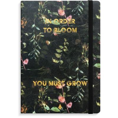 Burde Notizbuch Deluxe A5 Flower, Taschenbuch von , Burde Publishing AB