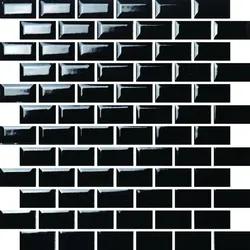 Premium Mosaic Keramikmosaik schwarz 30x30 cm glanz MOS2348BK