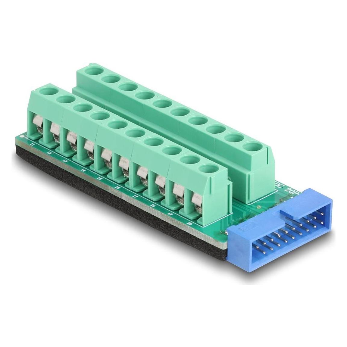 Delock USB Pfostenstecker zu Terminalblo (0.07 m) (67190)