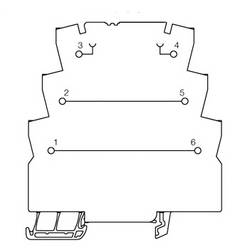 Weidmüller Durchgangsklemme 1 St. MOS FEED THROUGH 300 V (max) IP20 8973450000