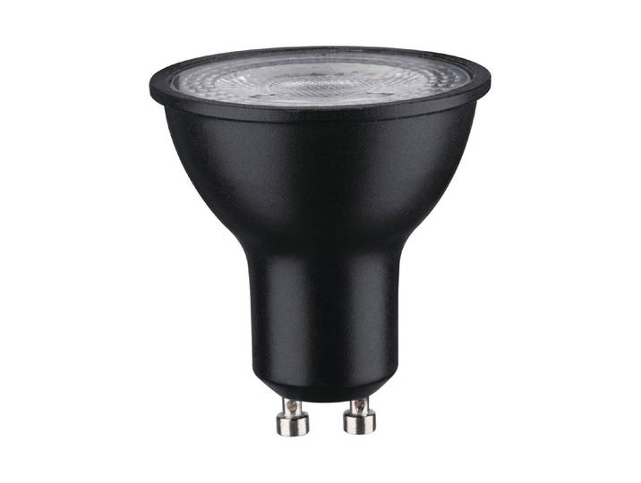 Standard 230V LED Reflektor Gu10 750lm 8W 4000K dimmbar Schwarz matt